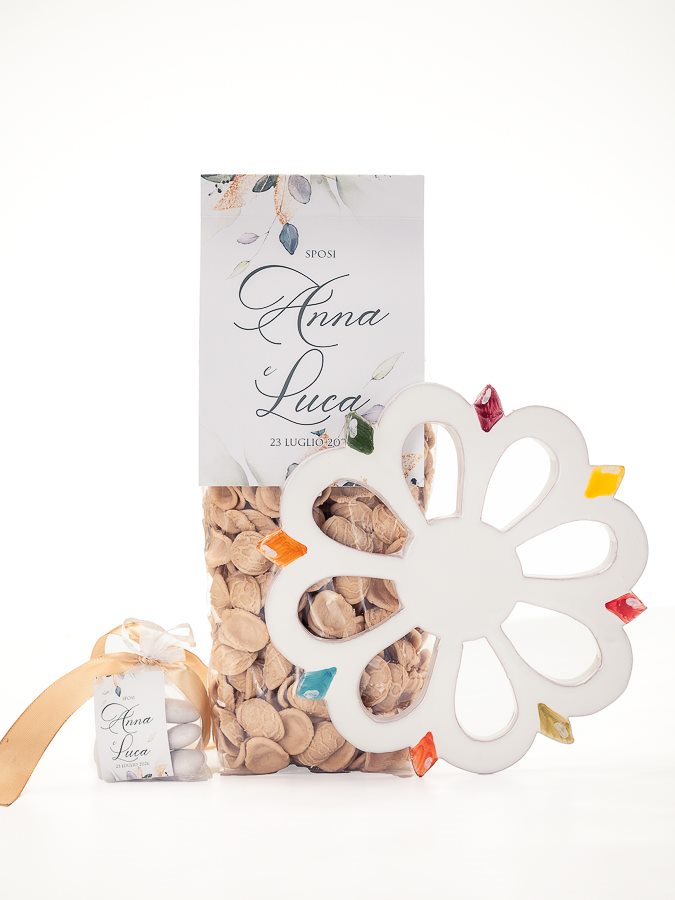 Bomboniera Helios con luminaria in ceramica e pasta Senatore Cappelli