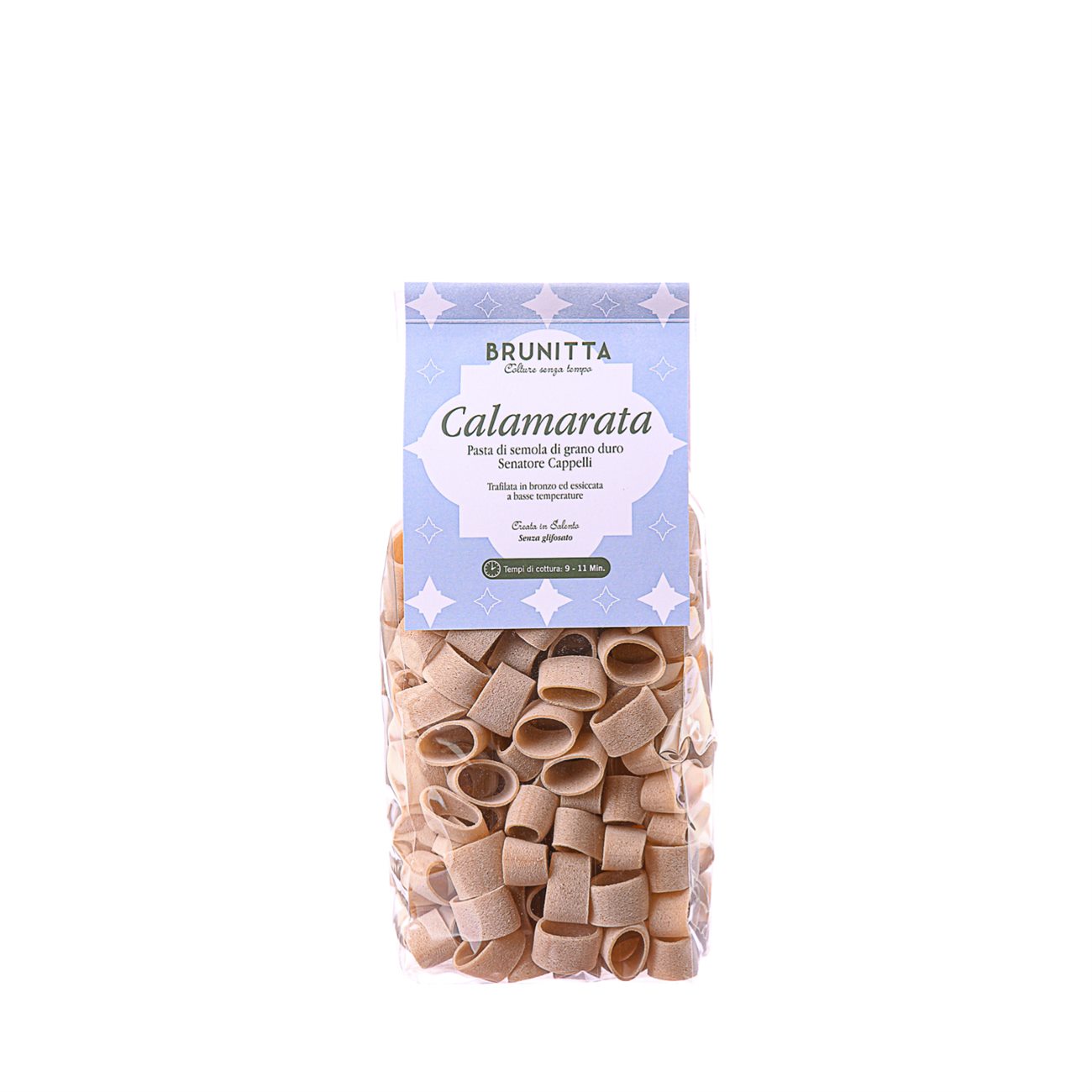 CALAMARATA SENATORE CAPPELLI — pasta artigianale italiana di grano Senatore Cappelli e olio extravergine Brunitta, Salento, Puglia