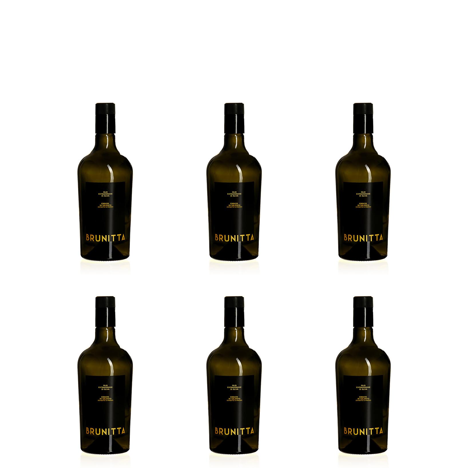 6 BOTTIGLIE DA 750 ML OLIO EXTRAVERGINE DI OLIVA ITALIANO 25/26 — handwerkliche italienische Senatore-Cappelli-Pasta und natives Olivenöl extra von Brunitta, Apulien, Italien
