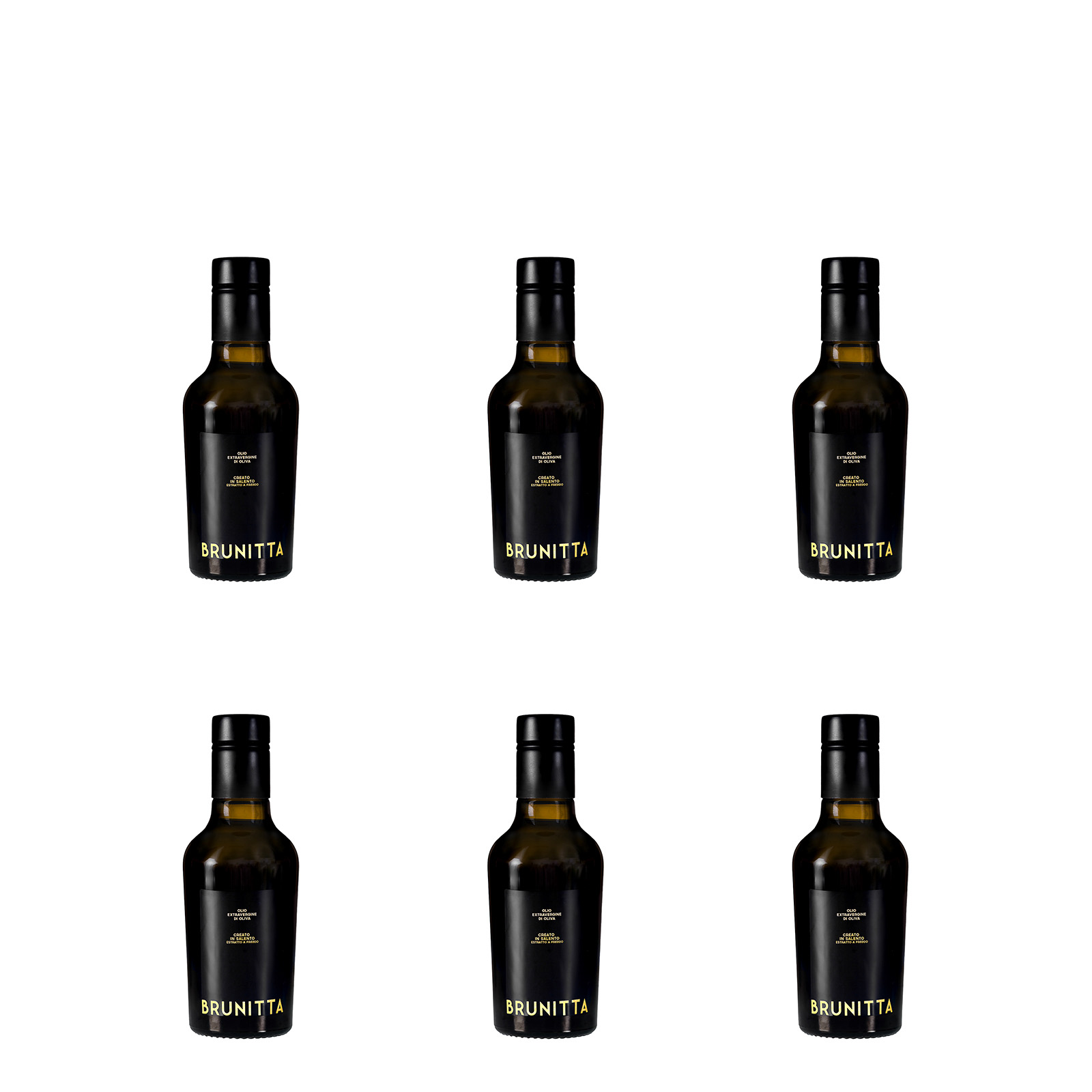6 BOTTIGLIE DA 250 ML OLIO EXTRAVERGINE DI OLIVA ITALIANO 25/26 — handwerkliche italienische Senatore-Cappelli-Pasta und natives Olivenöl extra von Brunitta, Apulien, Italien