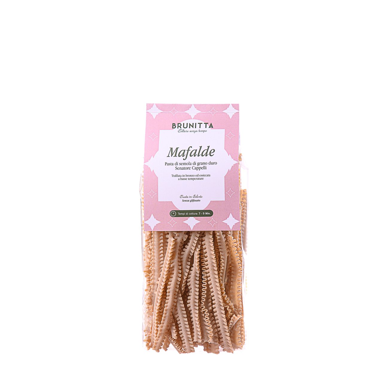 MAFALDE SENATORE CAPPELLI — pasta artigianale italiana di grano Senatore Cappelli e olio extravergine Brunitta, Salento, Puglia