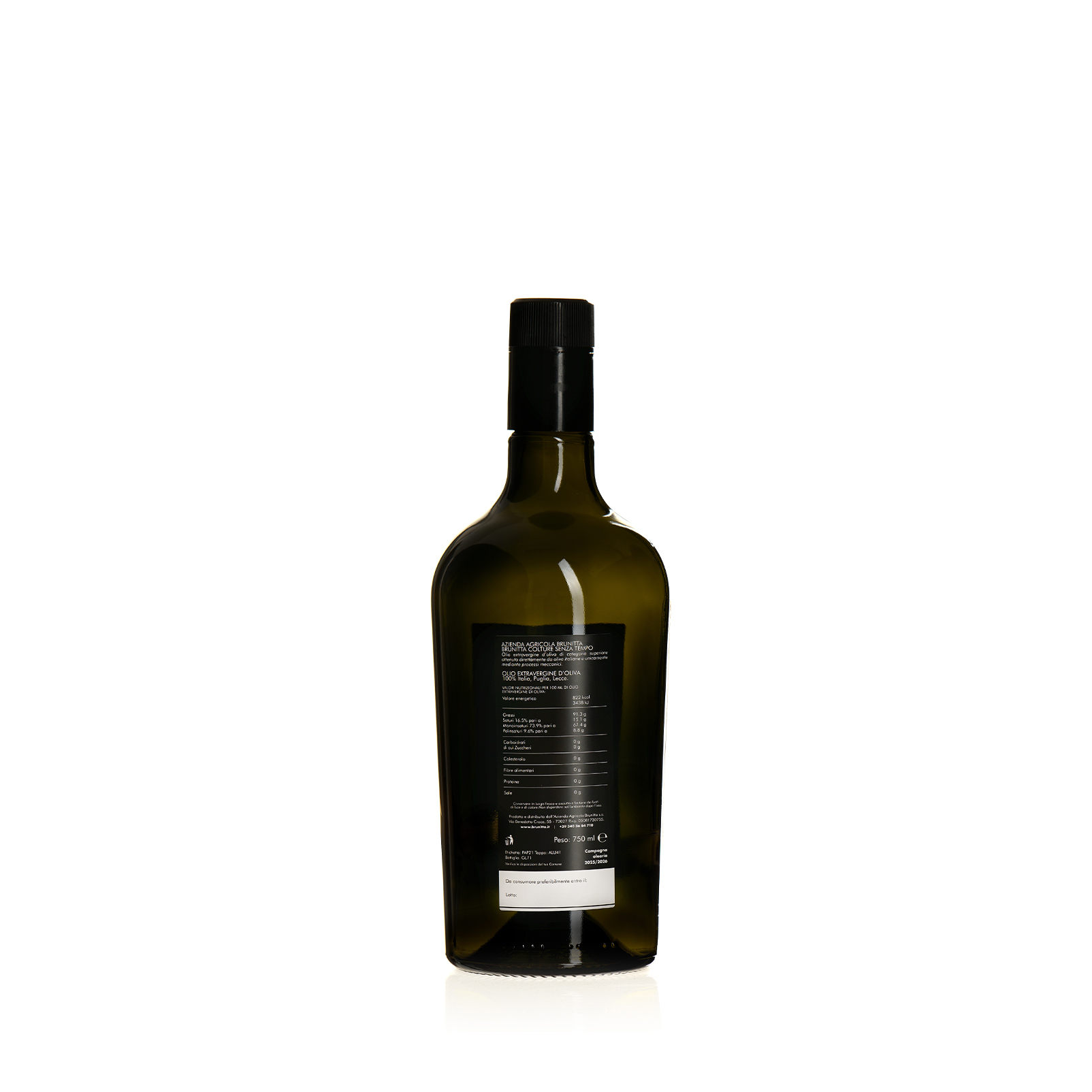 OLIO EXTRAVERGINE DI OLIVA BRUNITTA 750 ML 2