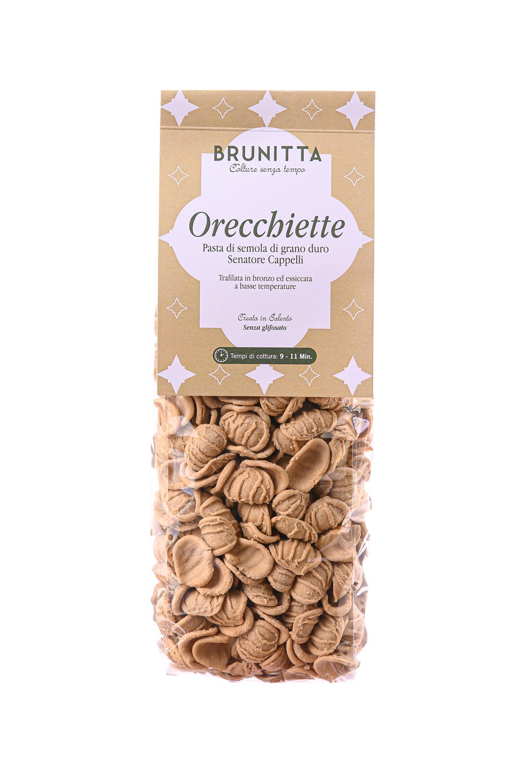 ORECCHIETTE SENATORE CAPPELLI — pasta artigianale italiana di grano Senatore Cappelli e olio extravergine Brunitta, Salento, Puglia